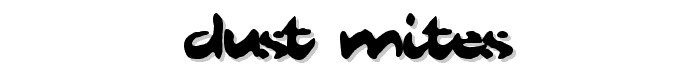 Dust Mites font